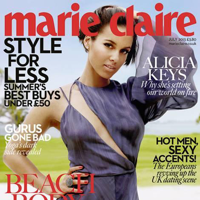  Alicia Keys on Marie Claire cover