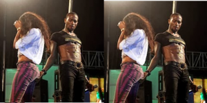 dbanj touches butt